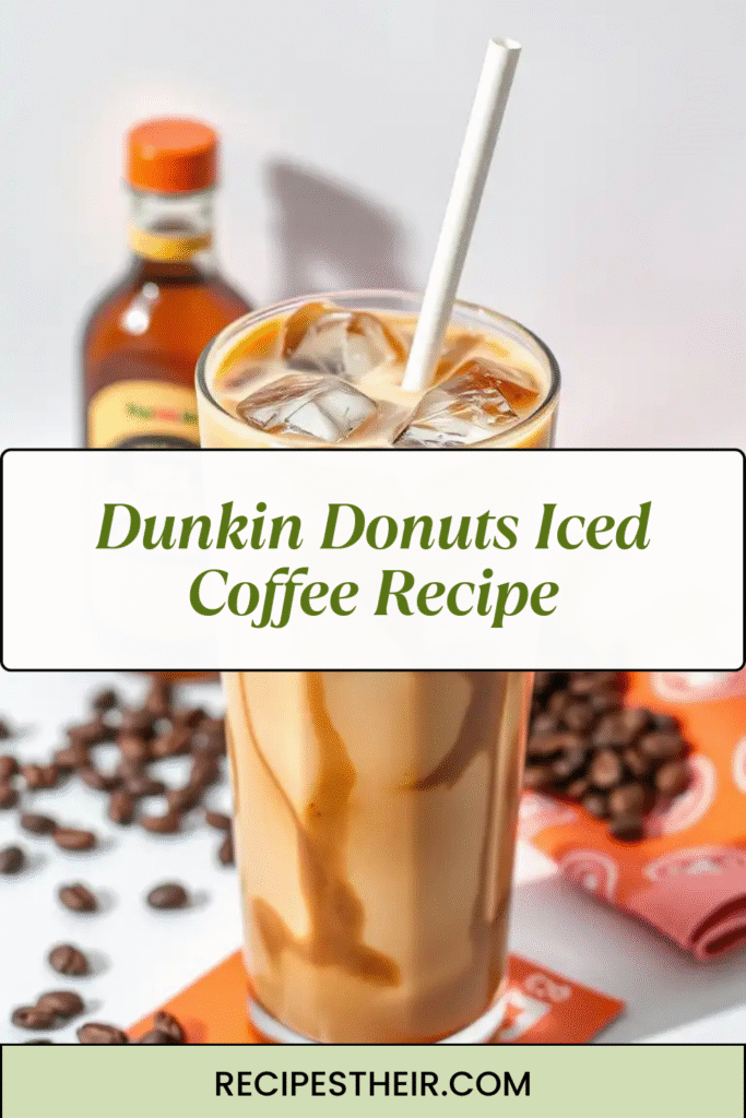 Dunkin Donuts Iced Coffee Recipe