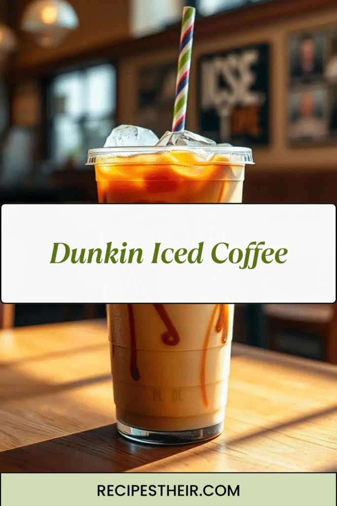 Dunkin Iced Coffee