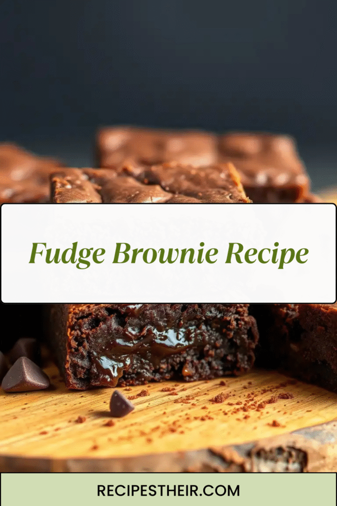 Fudge Brownie Recipe