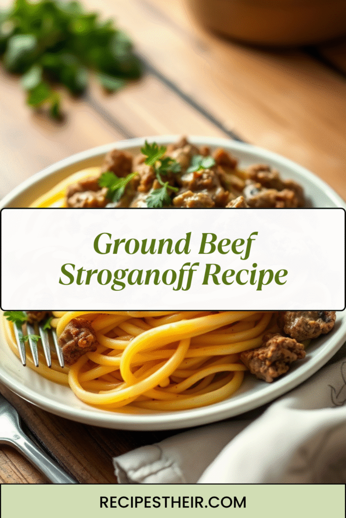 Ground Beef Stroganoff Recipe