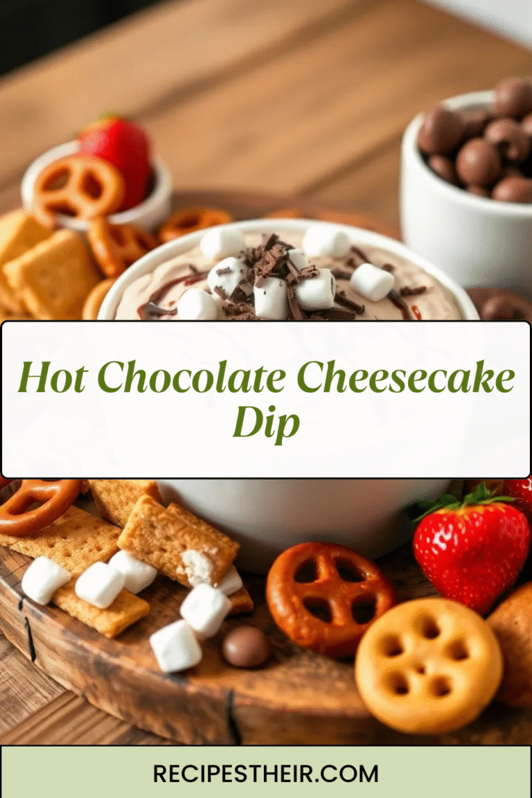 Hot Chocolate Cheesecake Dip