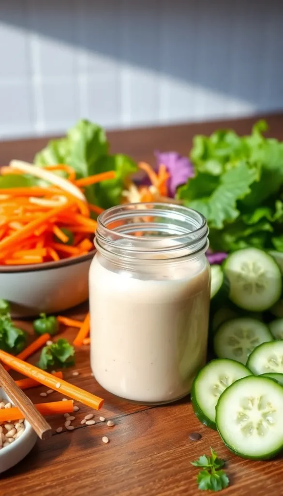 Ingredients You’ll Need for Creamy Asian Salad Dressing Recipe