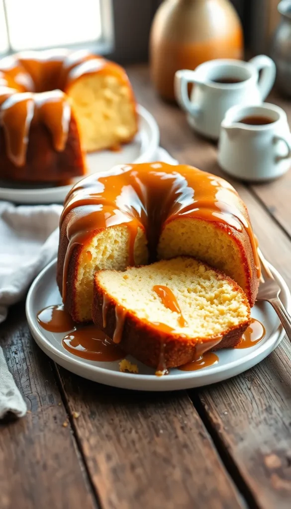 Ingredients You’ll Need for Decadent Caramel Cream Cheese Pound Cake