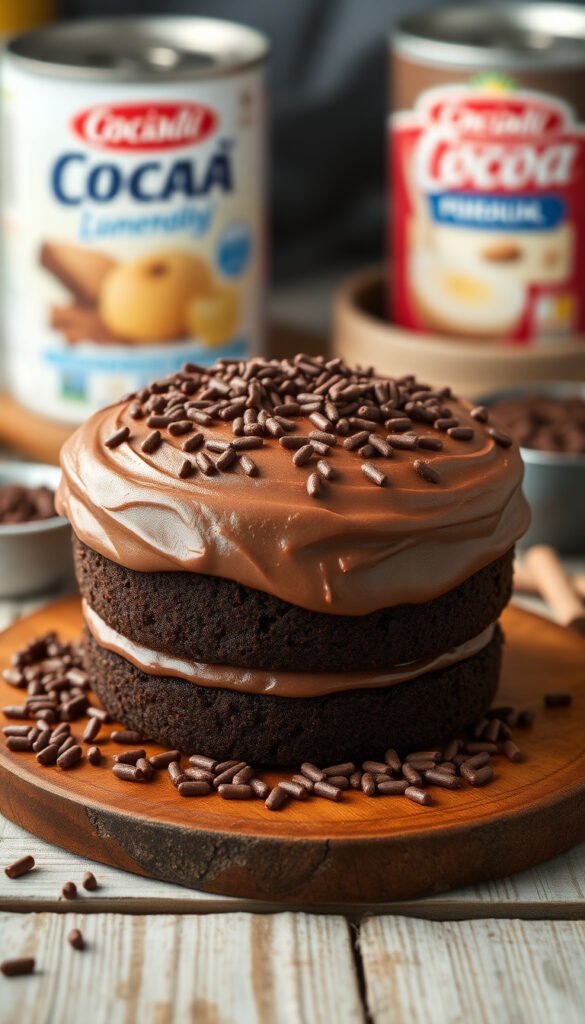 Ingredients for Brigadeiro Cake Delight