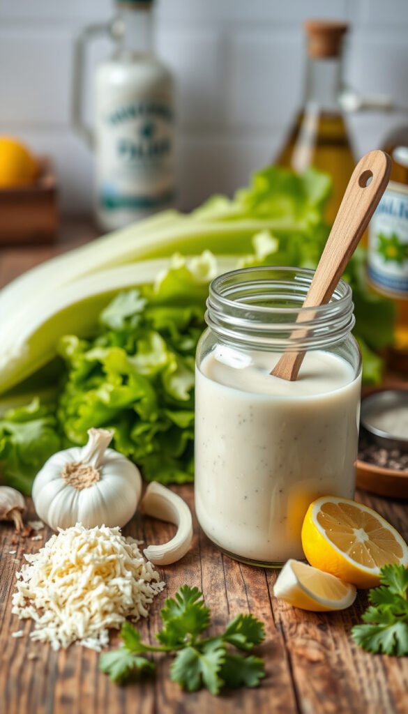 Ingredients for Classic Caesar Dressing Recipe