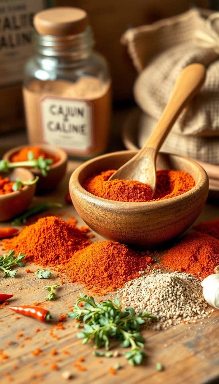 Ingredients for Homemade Cajun Seasoning Recipe