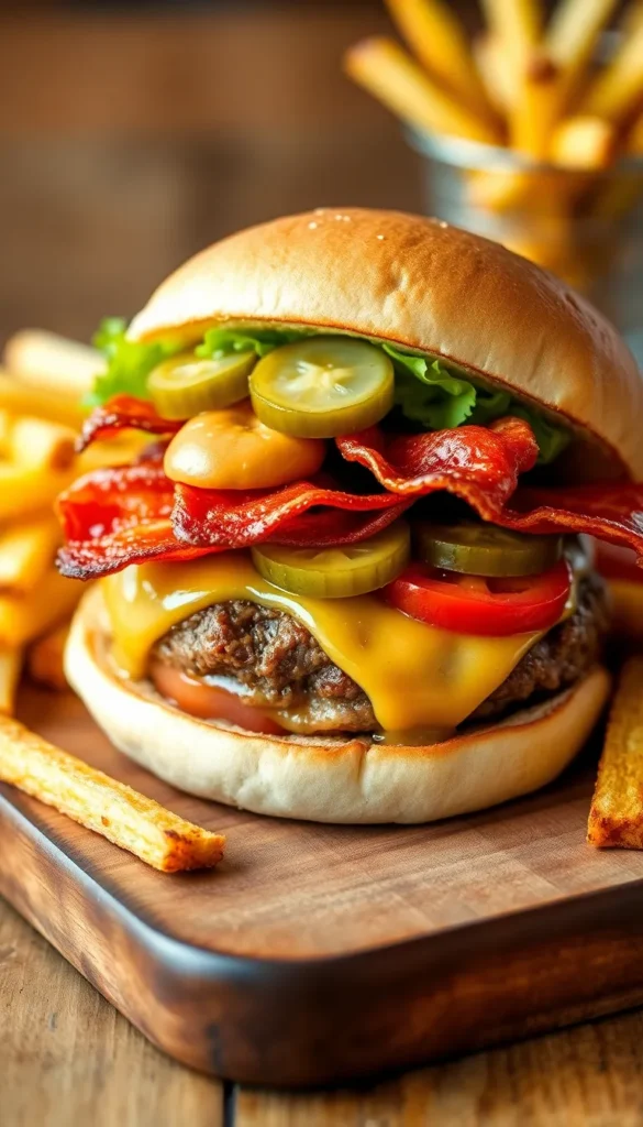 Ingredients for Shake Shack Peanut Butter Bacon Burger Recipe