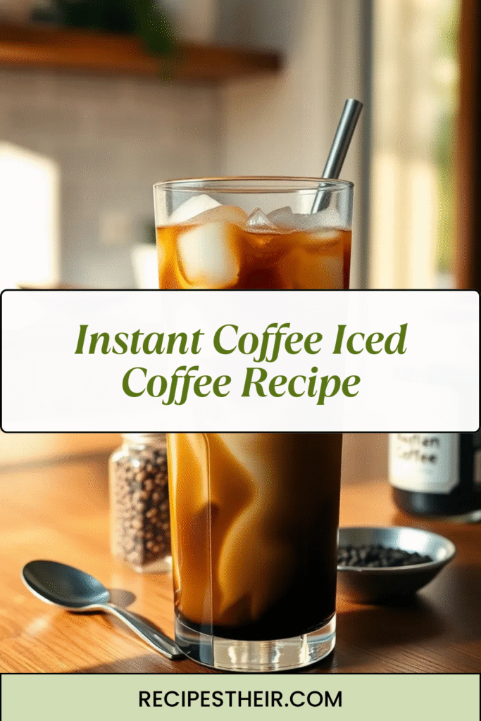 Instant Coffee Iced Coffee Recipe