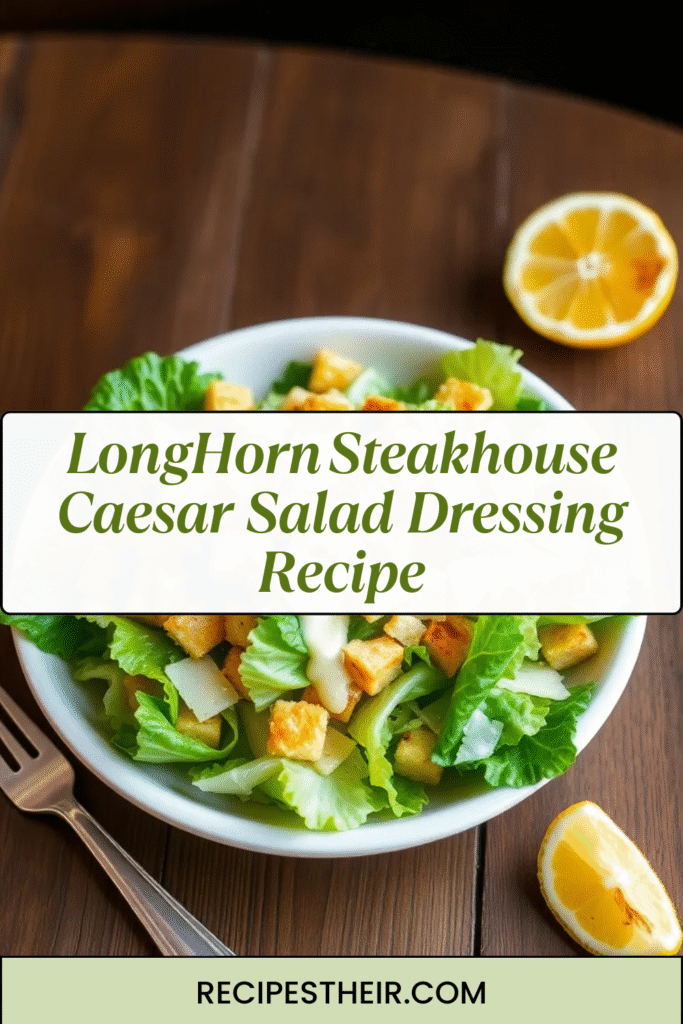 LongHorn Steakhouse Caesar Salad Dressing Recipe