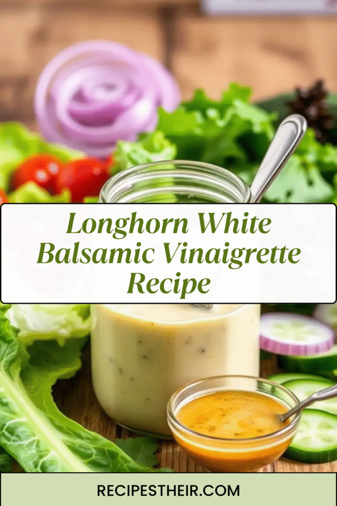 Longhorn White Balsamic Vinaigrette Recipe