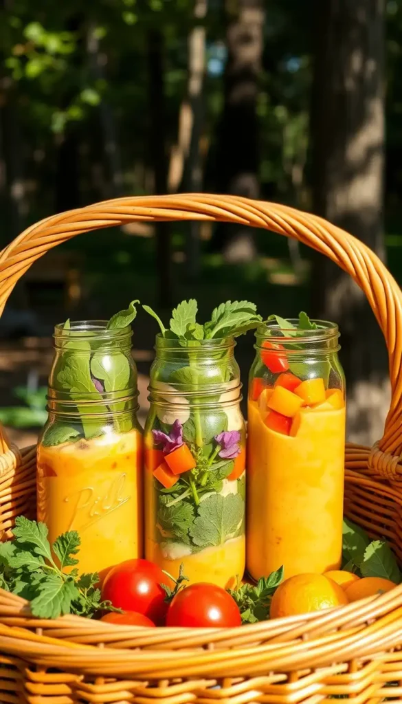 Mason Jar Layered Salads