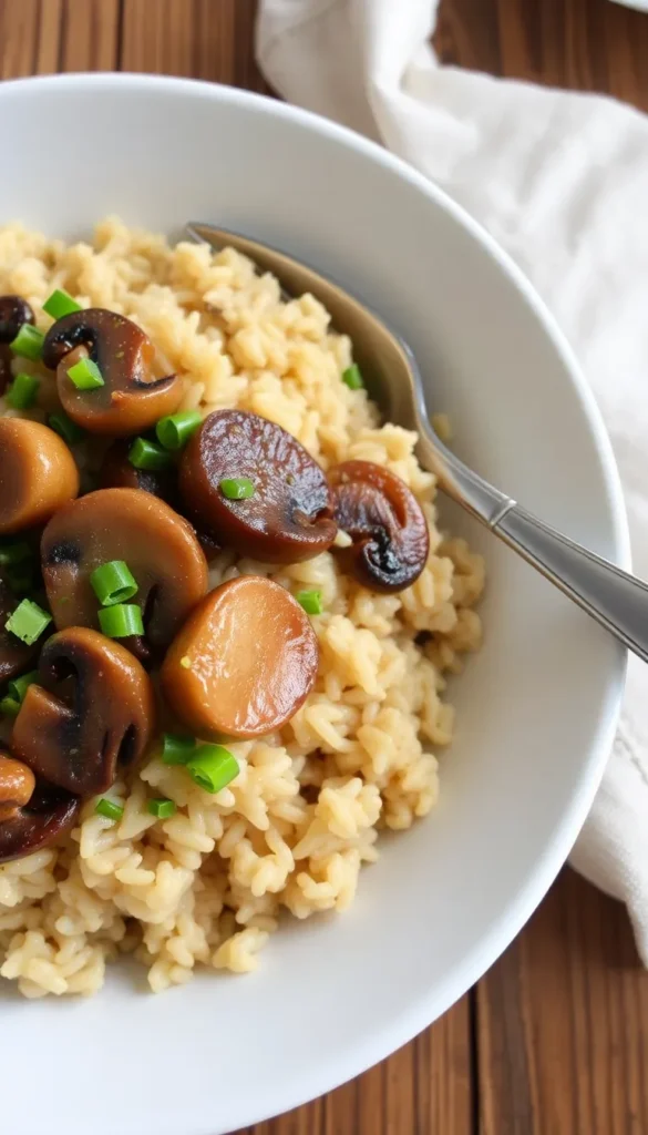 Mushroom & Onion Brown Rice