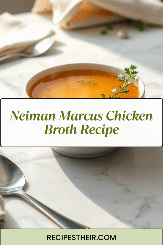 Neiman Marcus Chicken Broth Recipe
