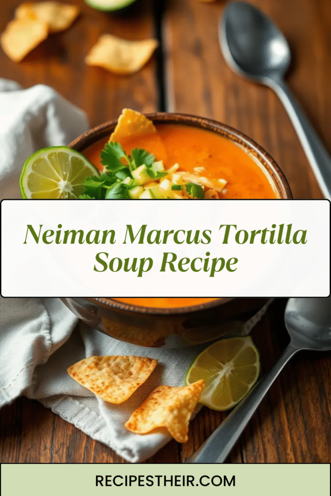 Neiman Marcus Tortilla Soup Recipe