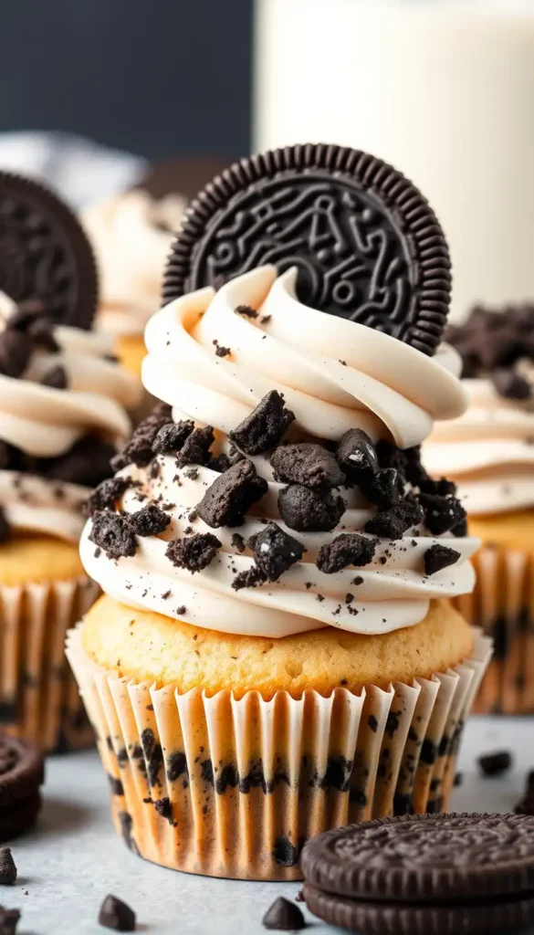 Oreo Cookies & Cream Cupcakes