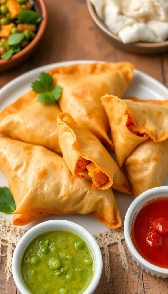 Rice Paper Samosas