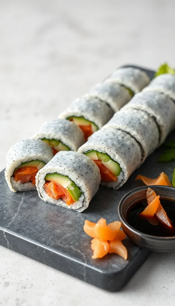 Rice Paper Sushi Rolls