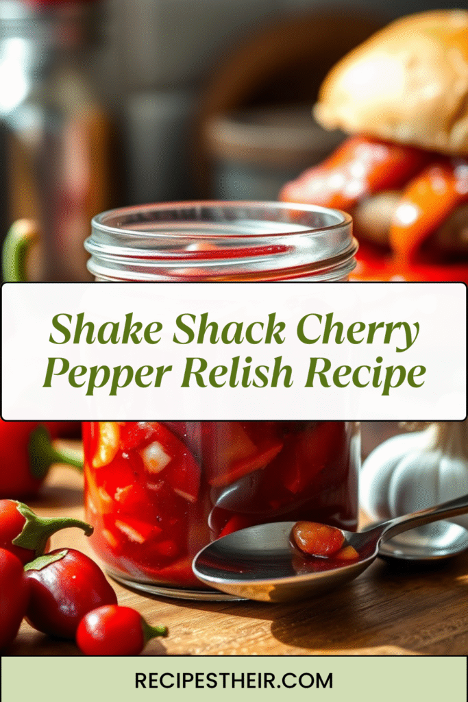 Shake Shack Cherry Pepper Relish Recipe