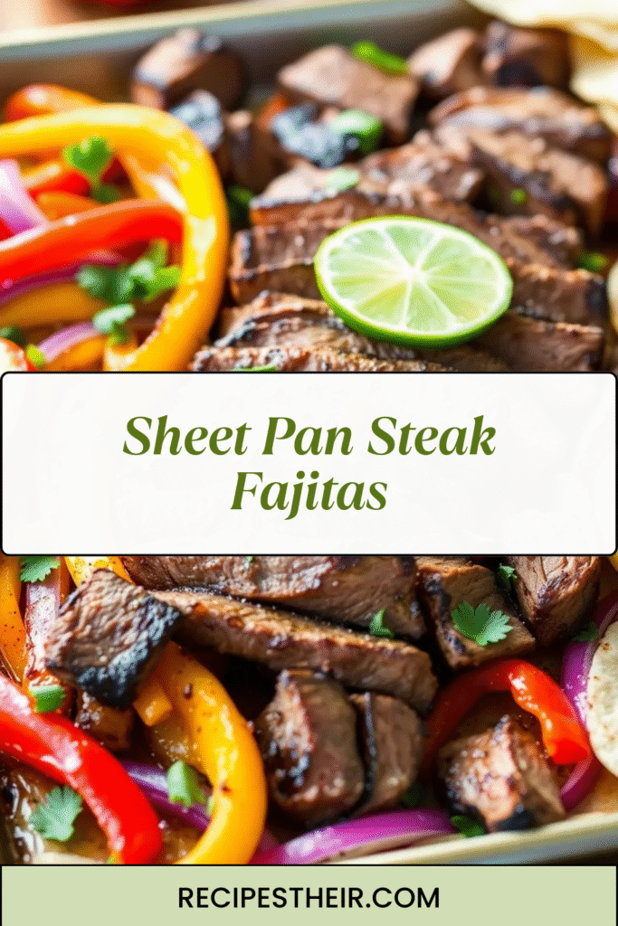 Sheet Pan Steak Fajitas
