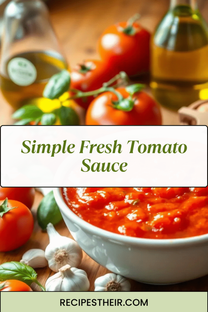 Simple Fresh Tomato Sauce