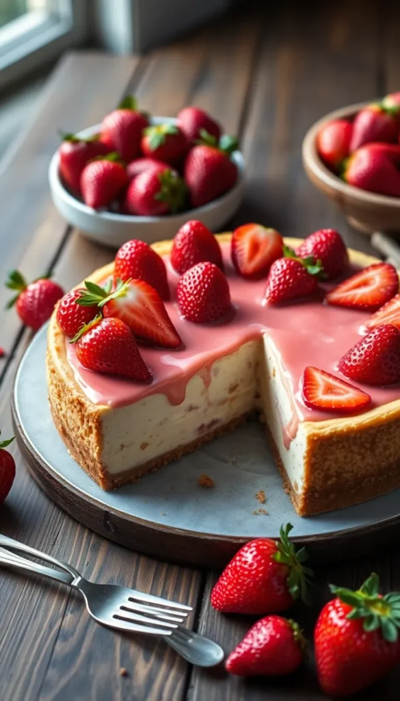 Step-by-Step Strawberry Cheesecake Recipe