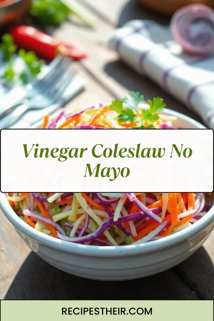 Vinegar Coleslaw No Mayo