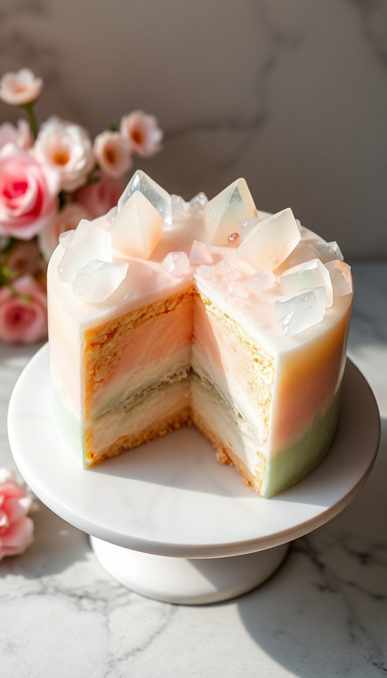 76 Opalite Wedding Cakes Ideas: Stunning Designs Inspired by Crystal ...