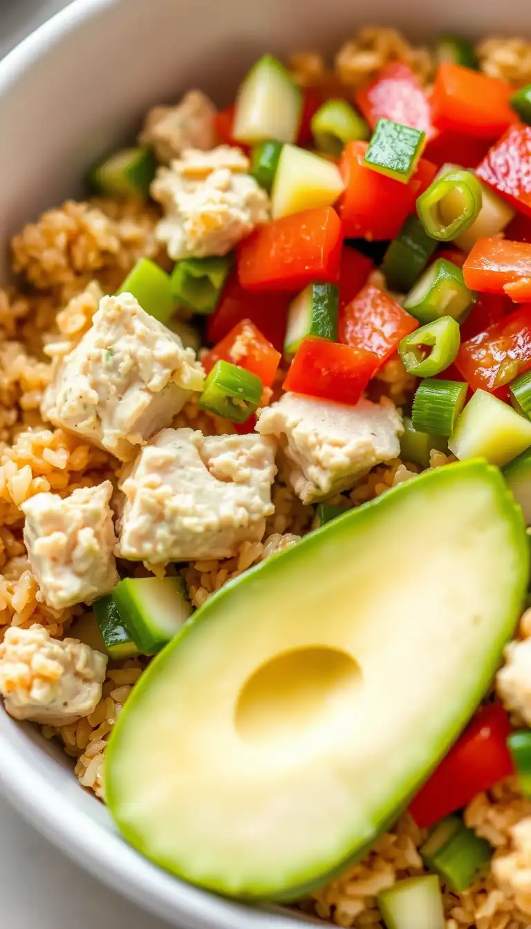 Easy Tuna Avocado Crispy Rice Salad Recipe: A Fresh & Crunchy Delight
