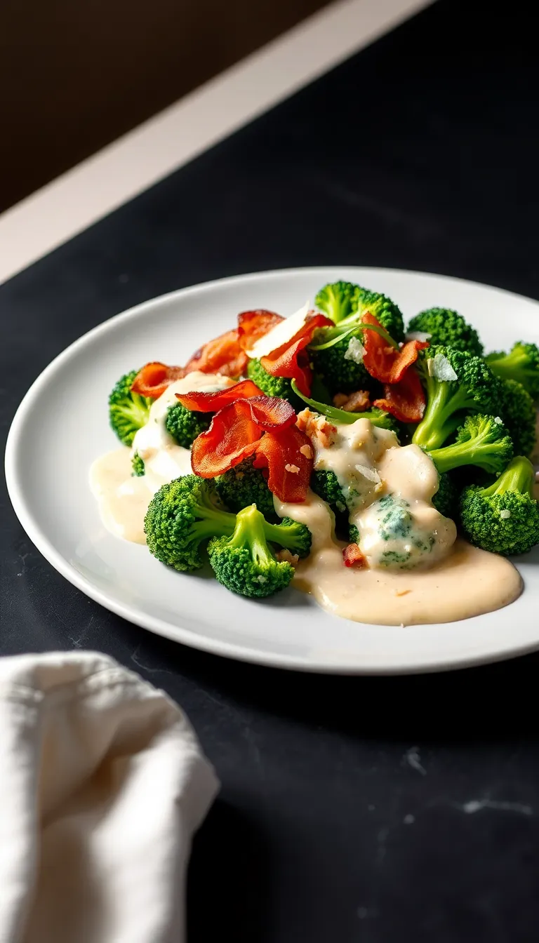 Creamy Garlic Parmesan Broccoli with Bacon: A Deliciously Indulgent Side Dish
