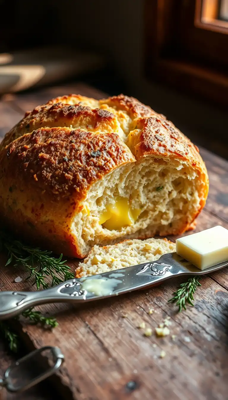 Cheddar and Herb Soda Bread: A Deliciously Easy Homemade Bread Recipe