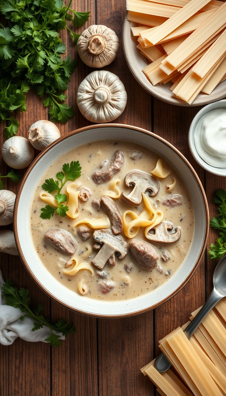 Beef Stroganoff Soup – The Ultimate Comfort Bowl (Full Recipe + Tips)
