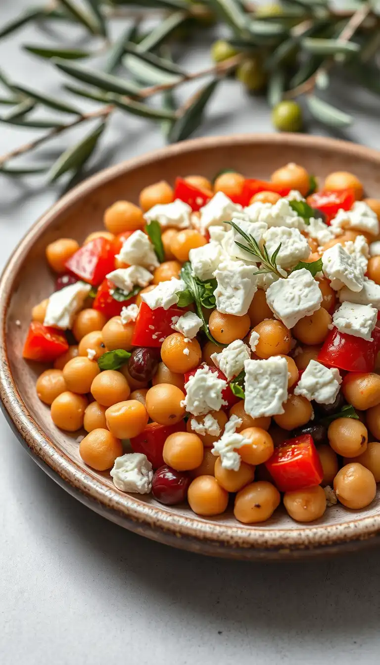 Mediterranean Chick Pea Salad Recipe (Fresh, Healthy & Authentic)