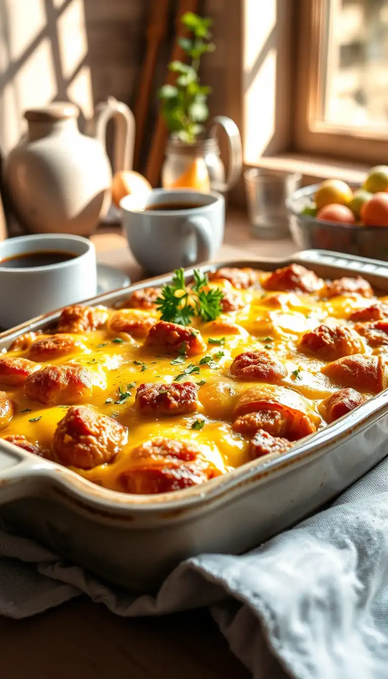 Sausage Egg and Croissant Breakfast Casserole: The Ultimate Morning Comfort Food