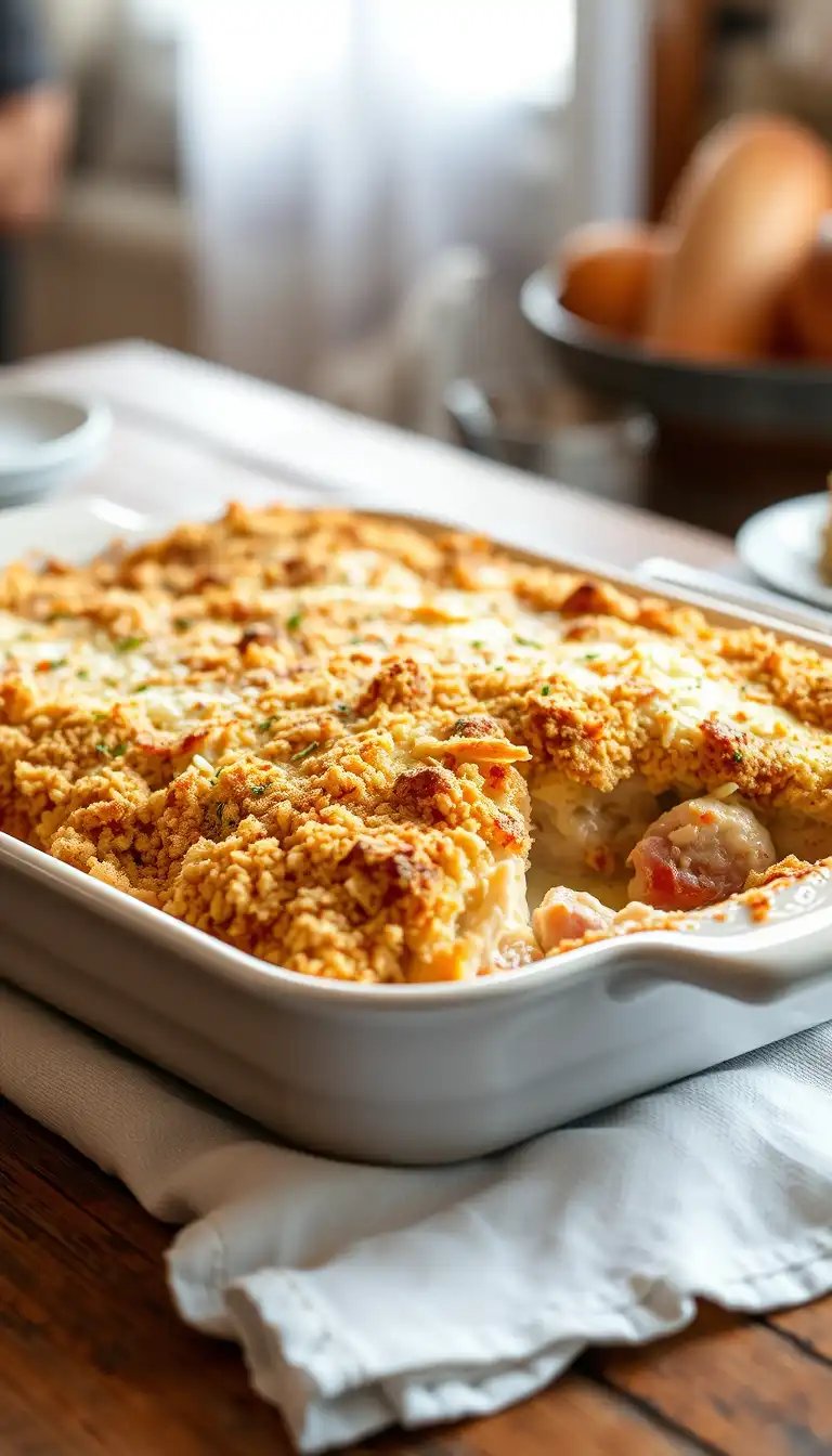 Chicken Cordon Bleu Casserole Recipe (Easy, Creamy & Family-Favorite)