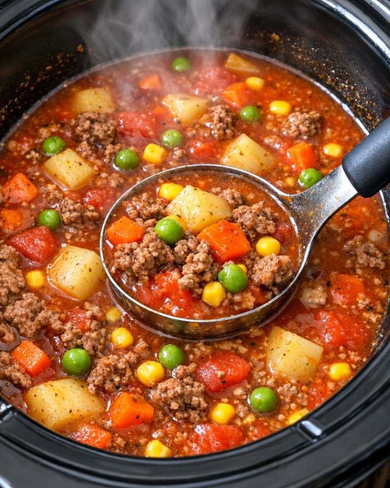 Ground Beef Vegetable Soup Recipe