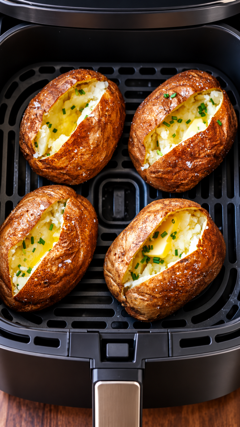 Air Fryer Baked Potatoes Recipe