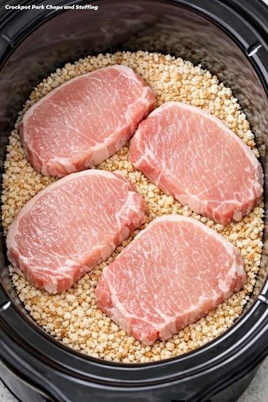 Crockpot Pork Chops and Stuffing – Easy Slow Cooker Comfort Dinner