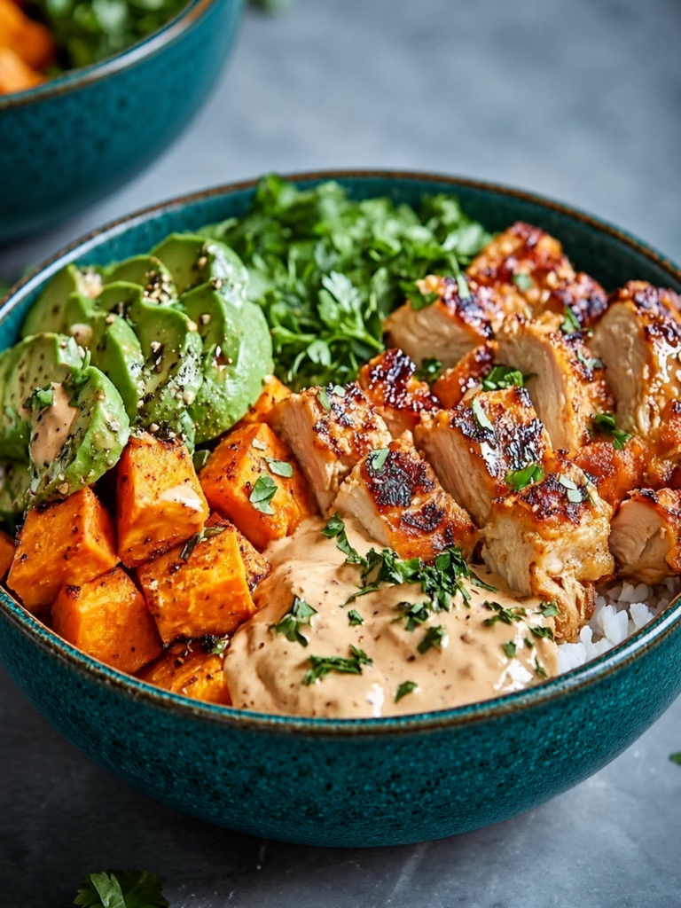 Chicken & Sweet Potato Bowls