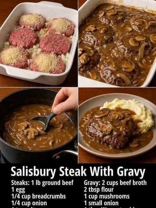 Salisbury Steak with Onion Gravy