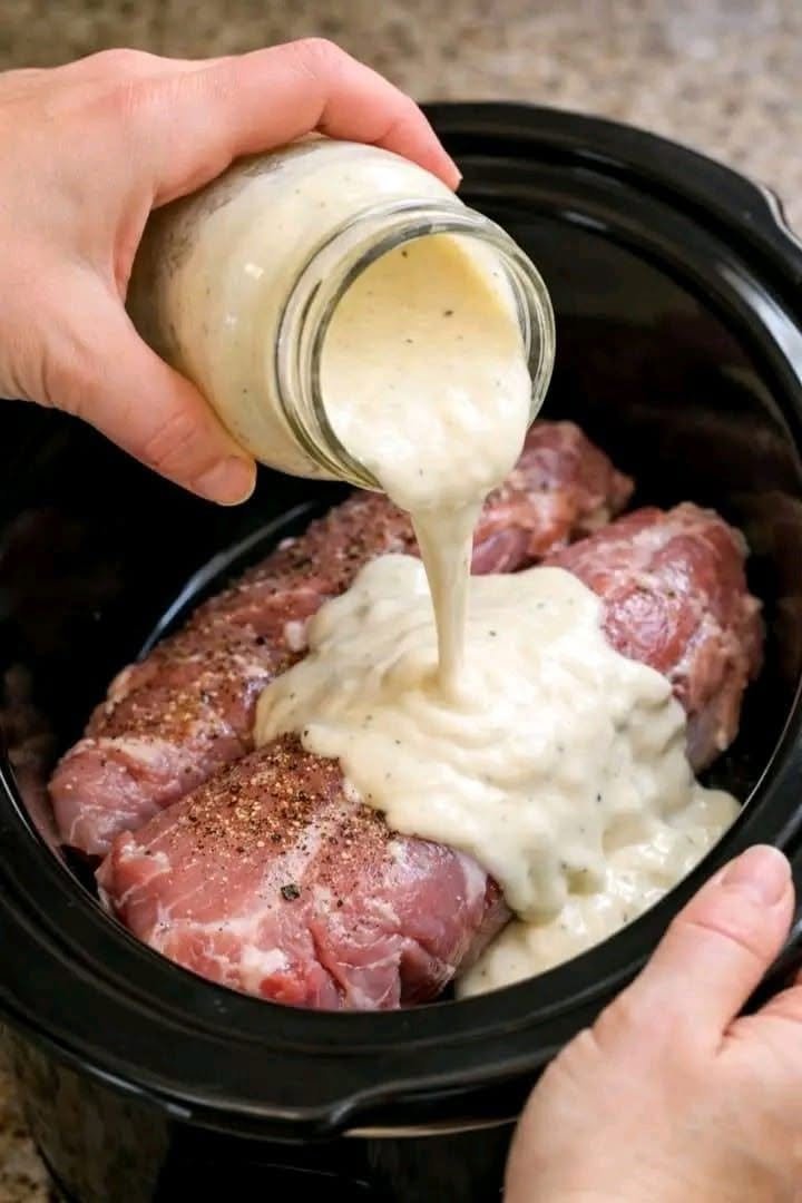 Slow Cooker Creamy Ranch Pork Chops