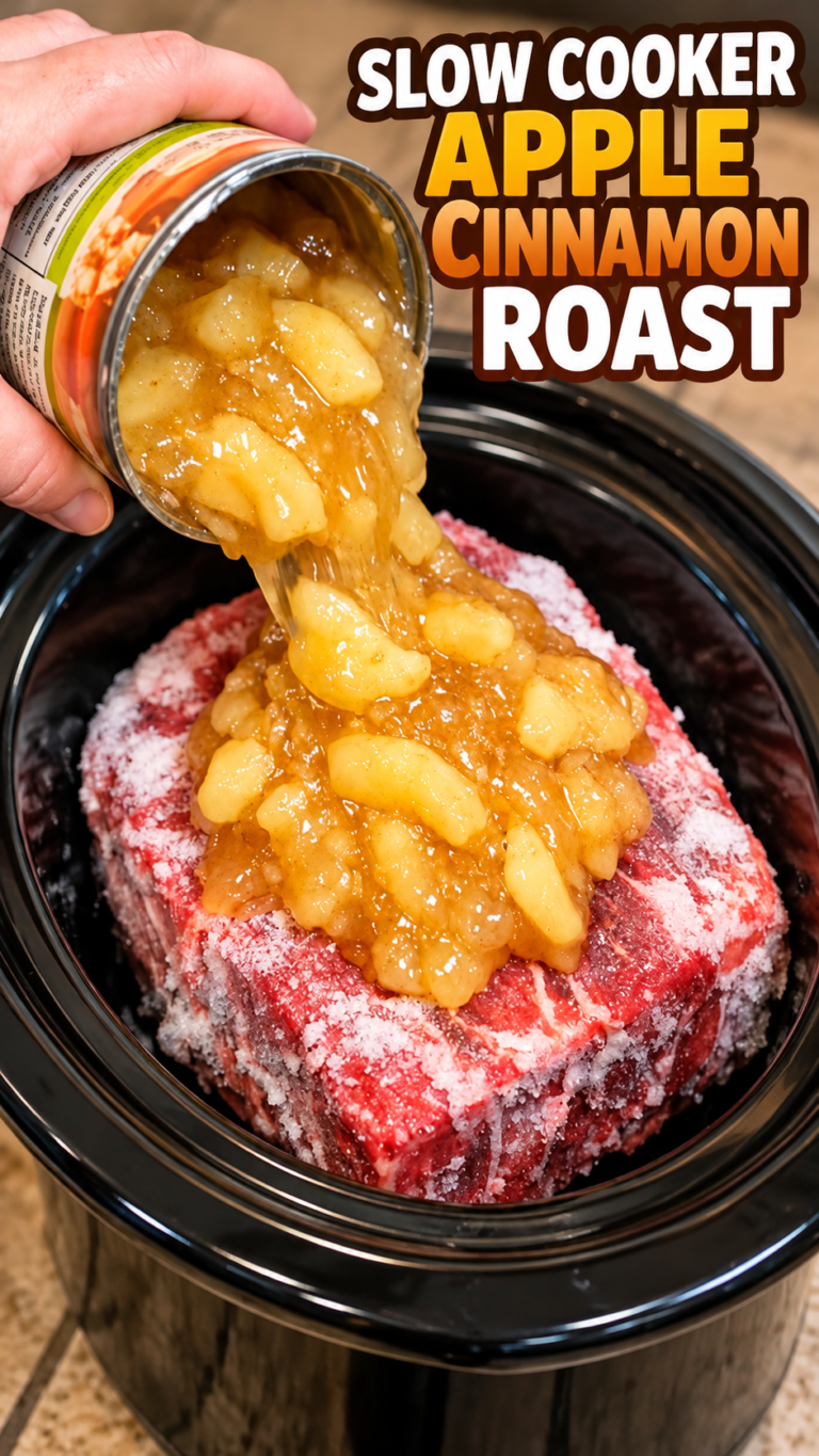             Slow Cooker Apple Cinnamon Beef Roast