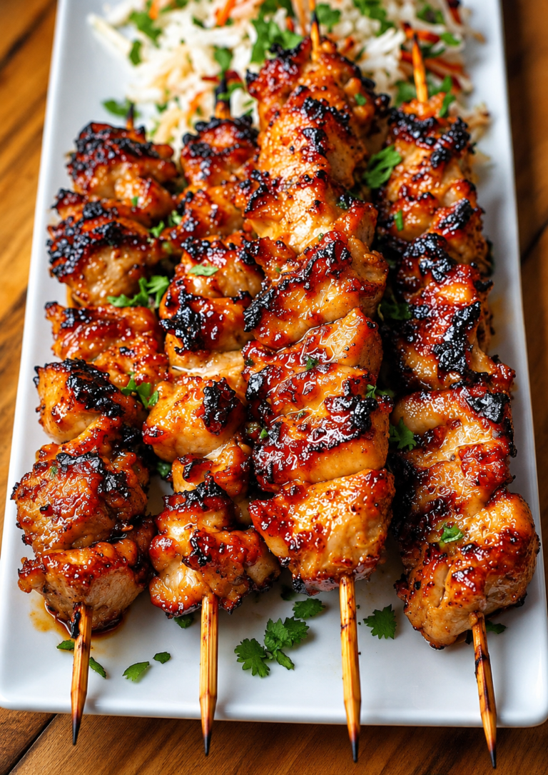 Grilled Thai Coconut Chicken Skewers