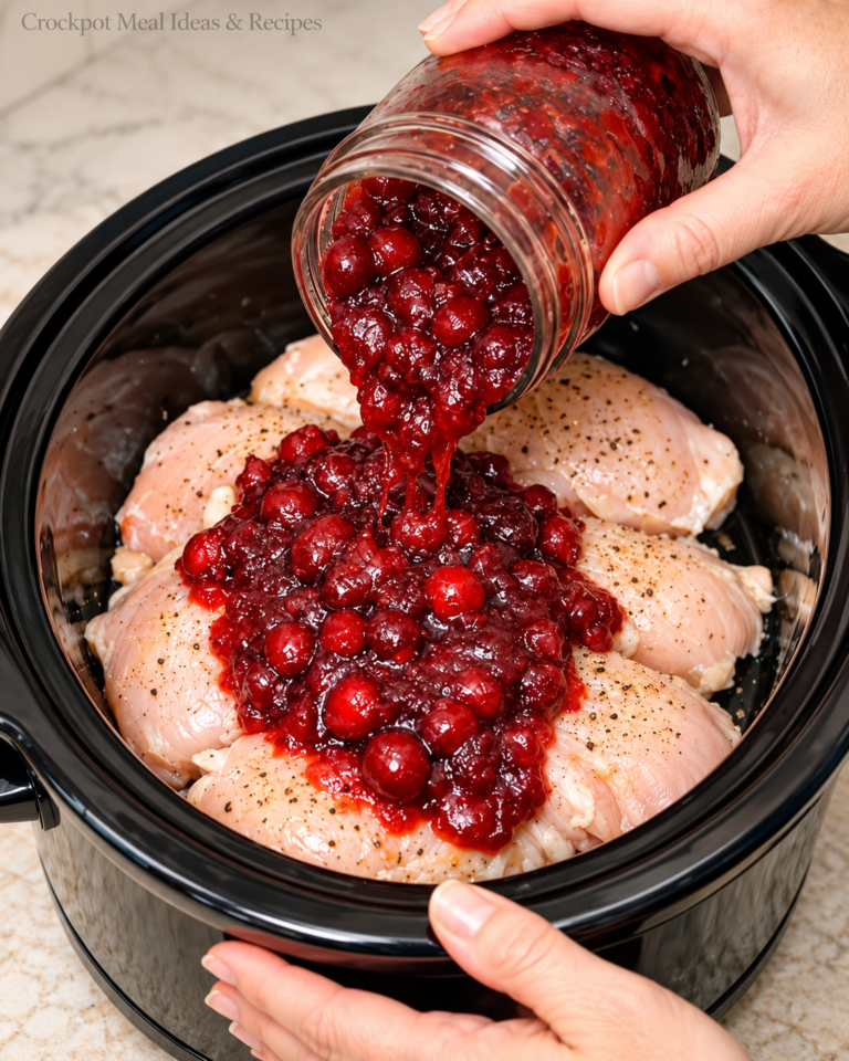 Slow Cooker Cranberry Chicken 