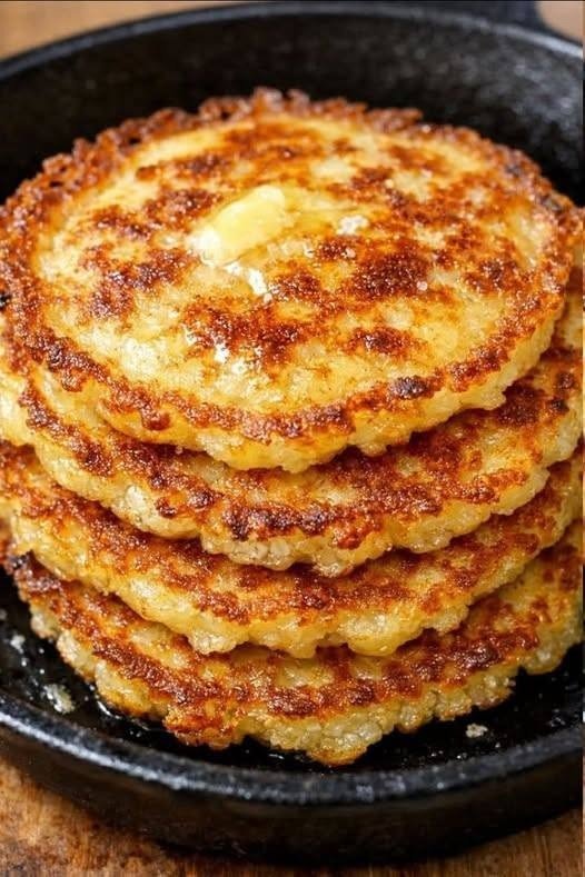 Crispy Old-Fashioned Potato Pancakes with Butter