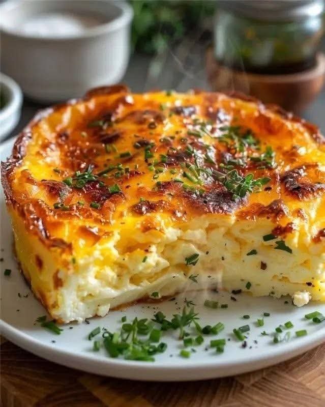 Cottage Cheese Eggs with spinach, mozzarella, Parmesan, herbs, and a soft baked texture