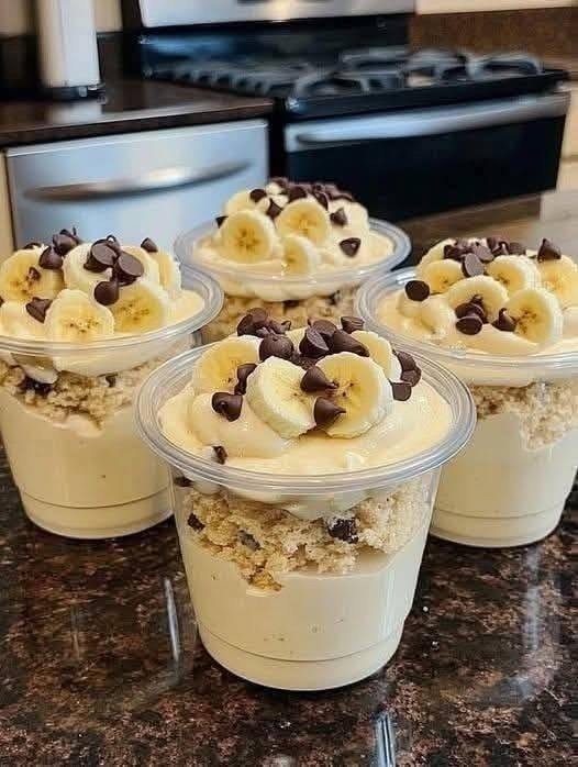 Creamy Banana Pudding Dessert Cups 