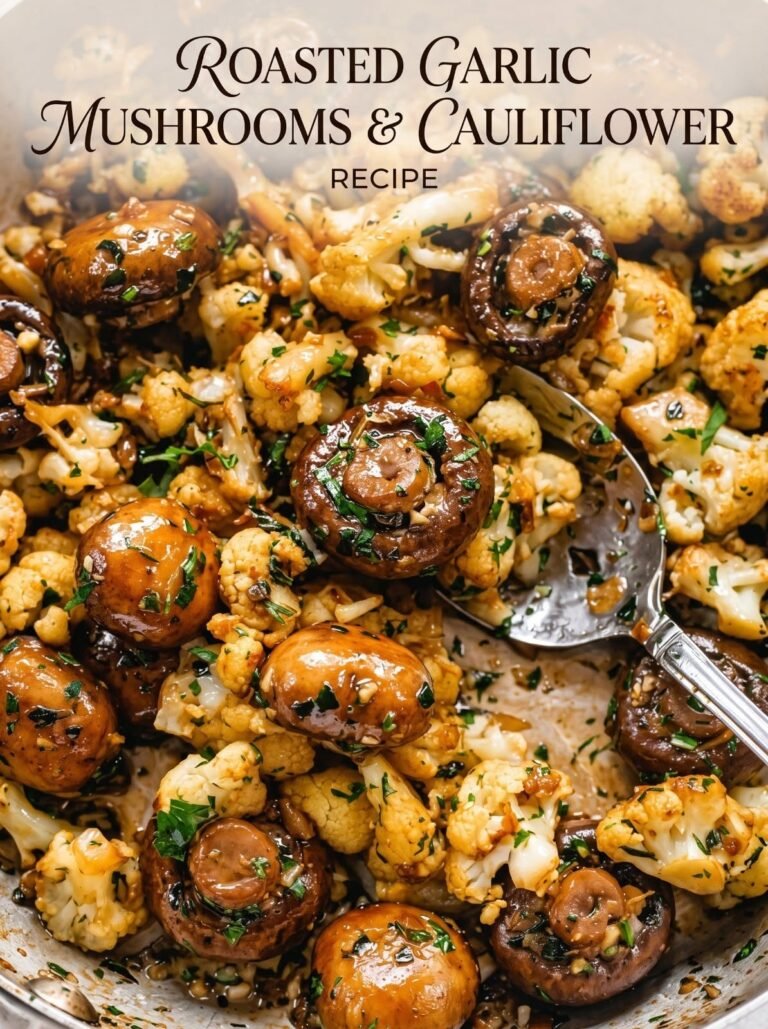 WW Skillet Butter and Garlic Mushrooms and Cauliflower