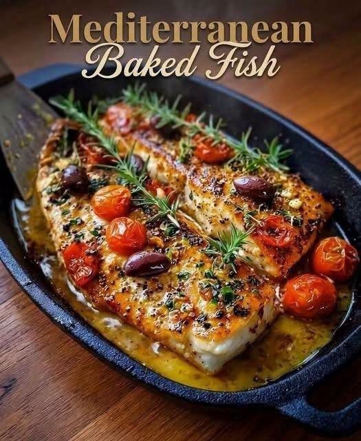 Easy Mediterranean Baked Fish