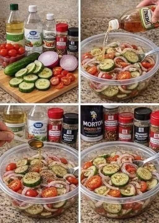 Cucumber Tomato Onion Salad – Fresh, Crisp, and Tangy