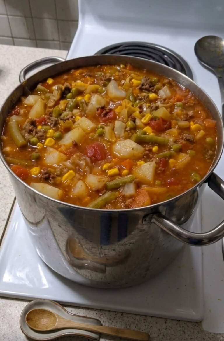 Hearty Ground Beef Vegetable Soup